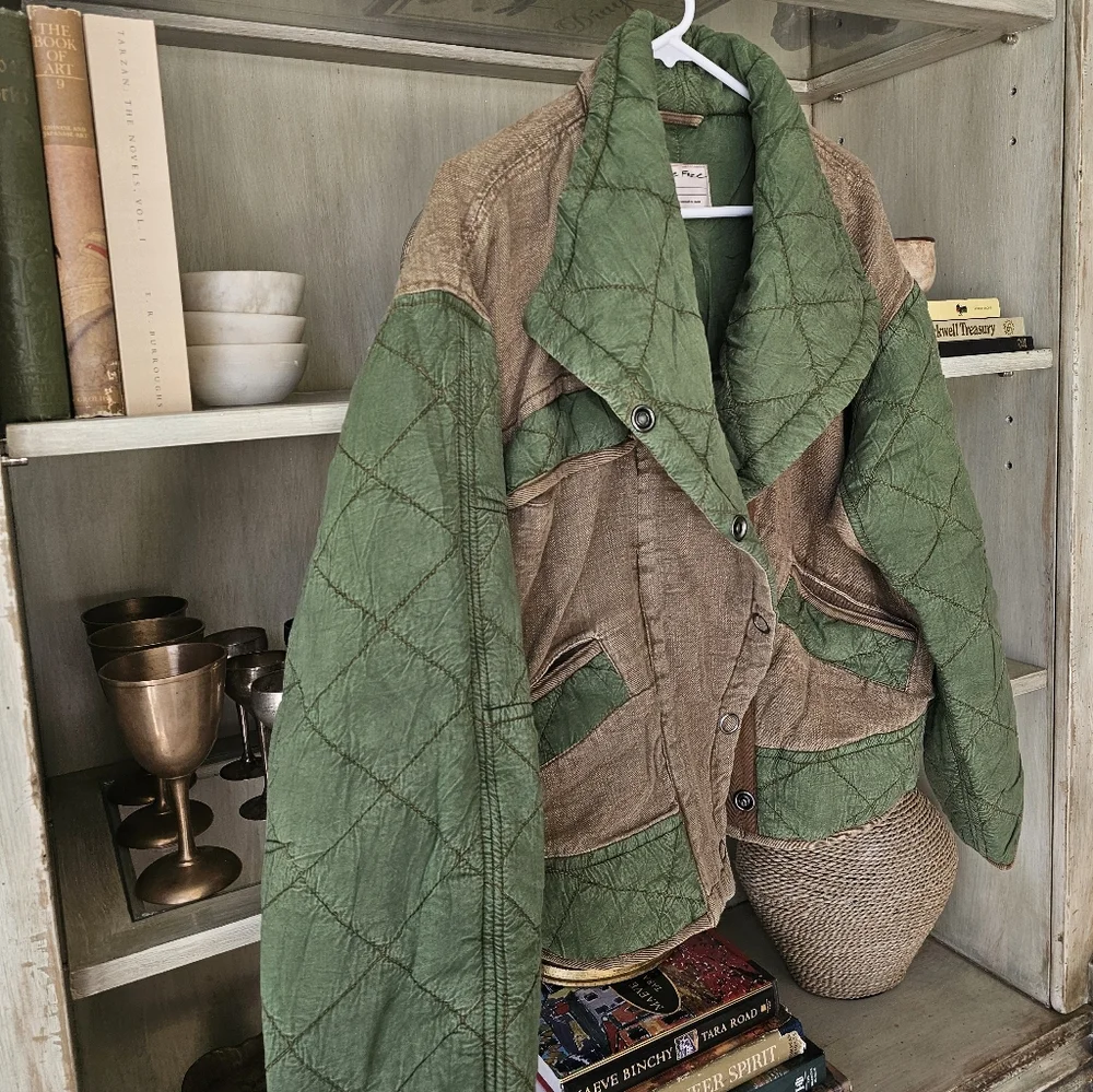 RARE ✨️ Free People x We The Free Hope Military Quilted Jacket - Picture 6 of 9